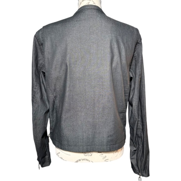 Harley-Davidson Vintage 2005 Moto Jacket Women’s Large Black Zip-Up Embroidered - Picture 6 of 7